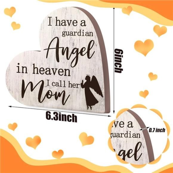 Gift Sympathy Memorial Decor Sign Mother's Day Memorial Sign for Loss of Mother - Picture 5 of 5